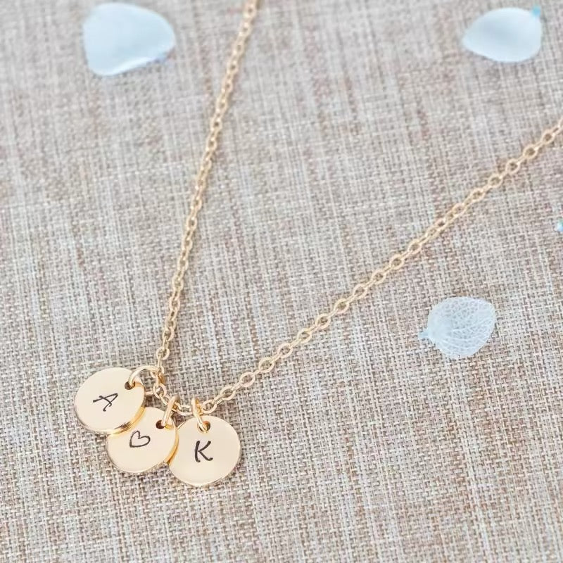 COLLAR DIJES CIRCULARES MINIMALISTAS PERSONALIZADOS