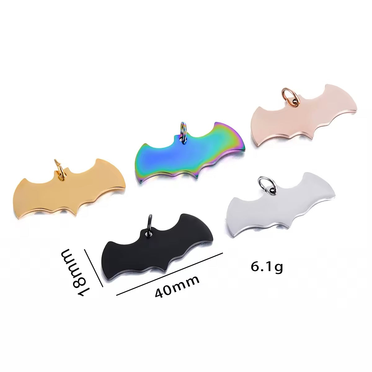 COLLAR/ LLAVERO ACERO INOXIDABLE BATMAN TAG DE MASCOTA