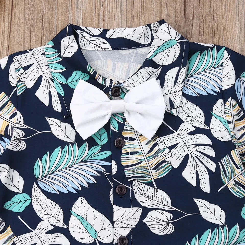 CONJUNTO TROPICAL CAMISA Y SHORT PARA NIÑO