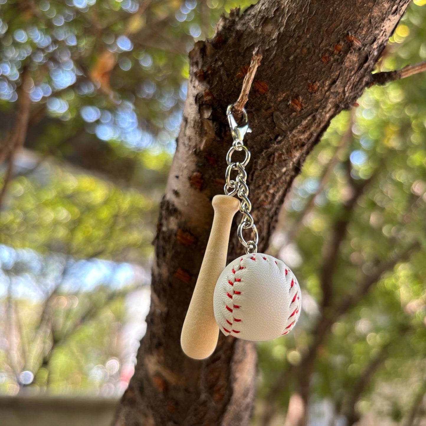 LLAVEROS DE BEISBOL PERSONALIZABLES CUERO Y MADERA DEPORTE