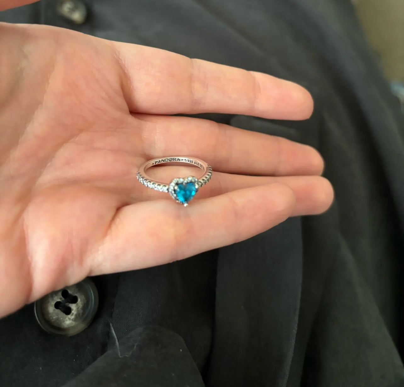 ANILLO CORAZÓN CRISTAL CIRCONITA MINIMALISTA ESTILO PANDORA