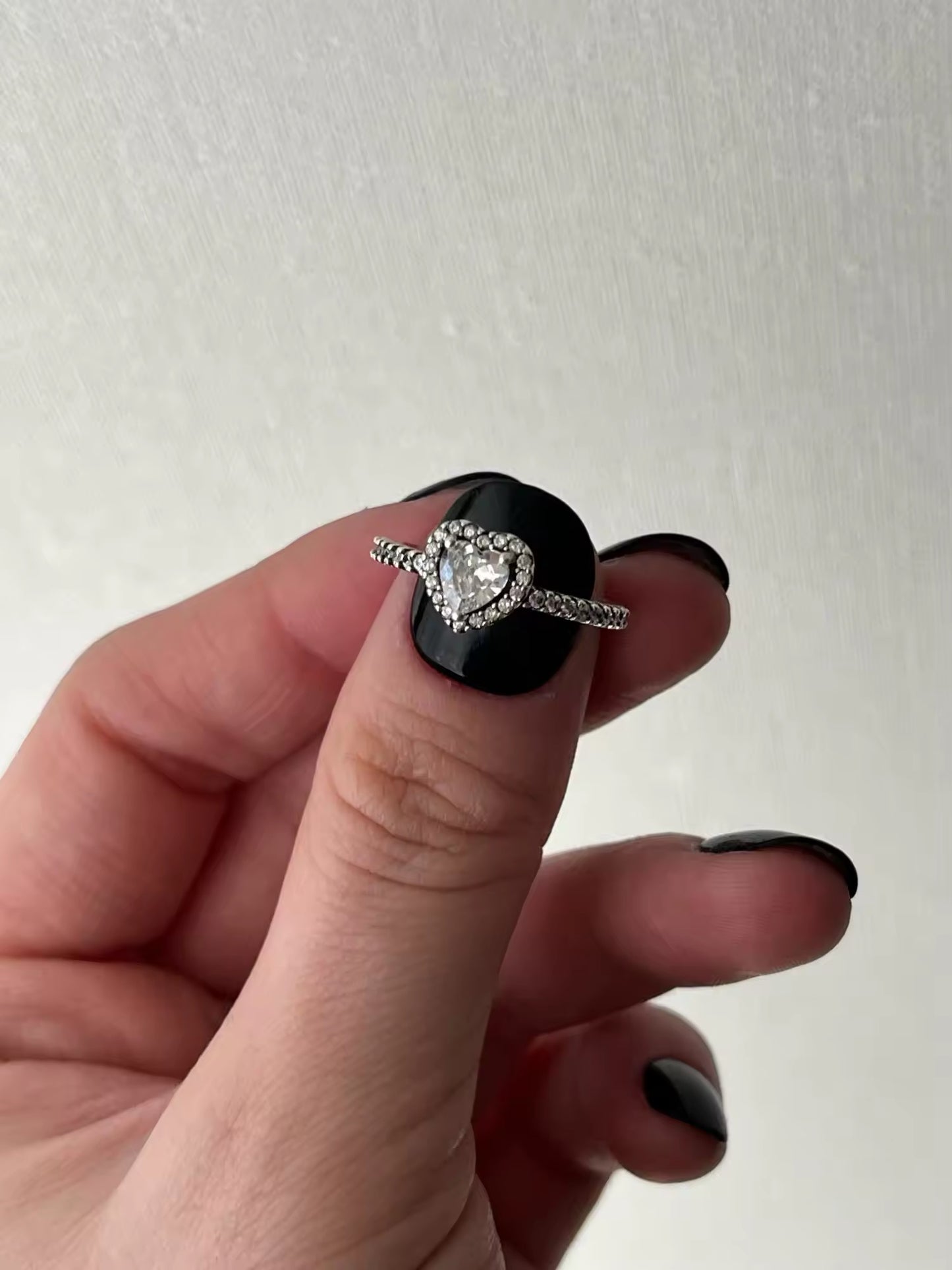 ANILLO CORAZÓN CRISTAL CIRCONITA MINIMALISTA ESTILO PANDORA