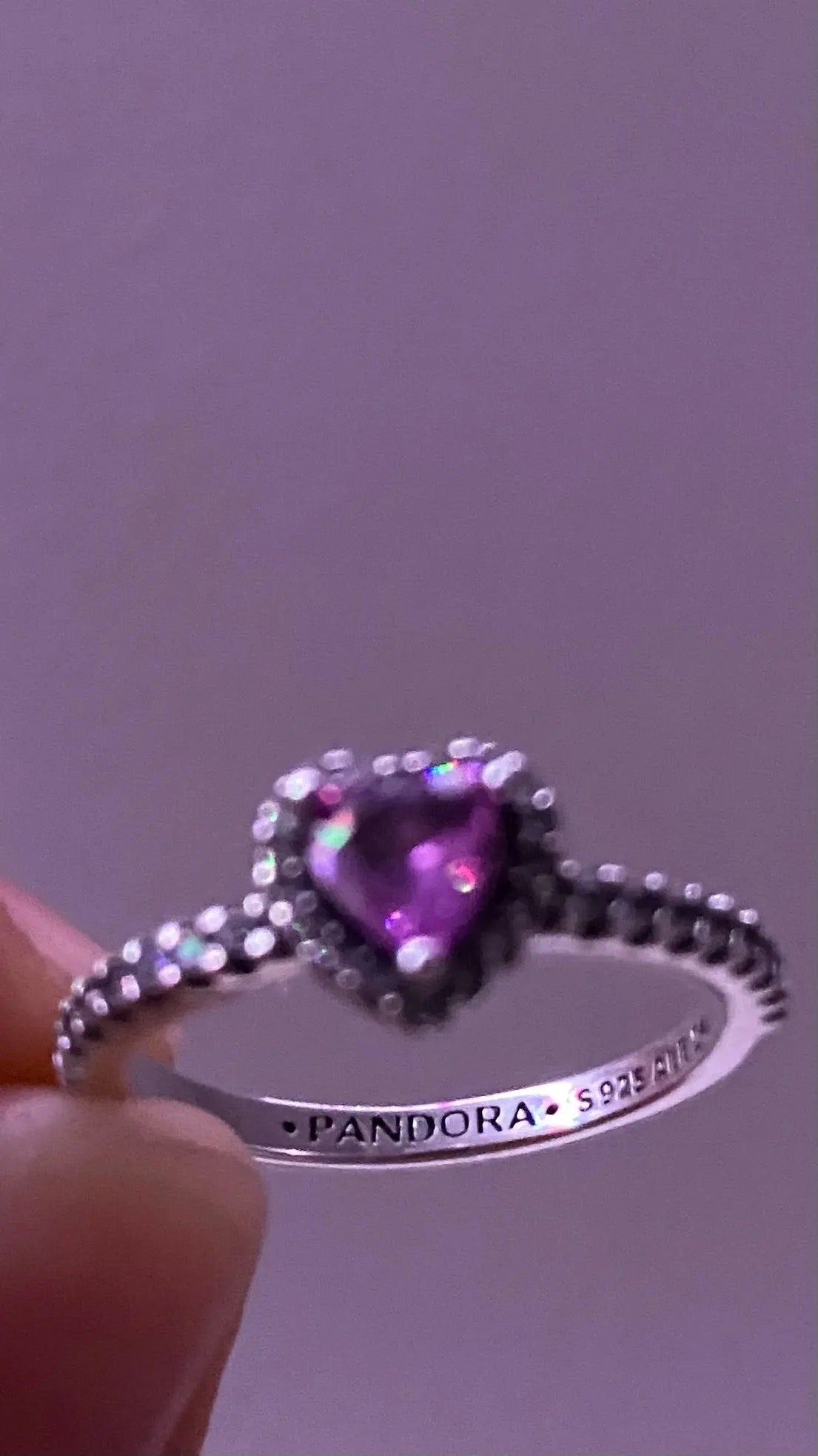 ANILLO CORAZÓN CRISTAL CIRCONITA MINIMALISTA ESTILO PANDORA