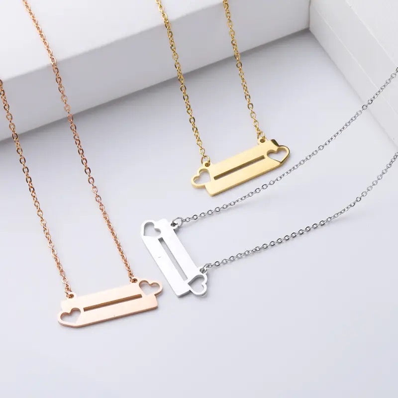 COLLAR GILLETTE CORAZONES PERSONALIZADOS