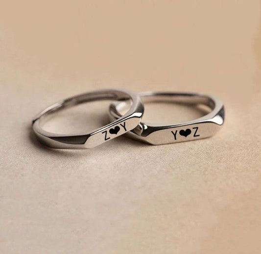 ANILLO PLACA MINIMALISTA PERSONALIZADO