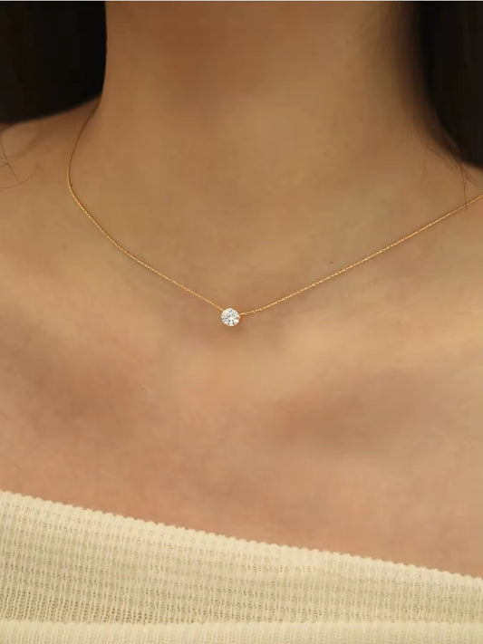 CADENA CHOCKER DELICADA CRISTAL MINIMALISTA