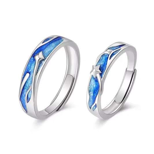 ANILLOS NOCHE ESTRELLADA DE VAN GOGH  PROMESA