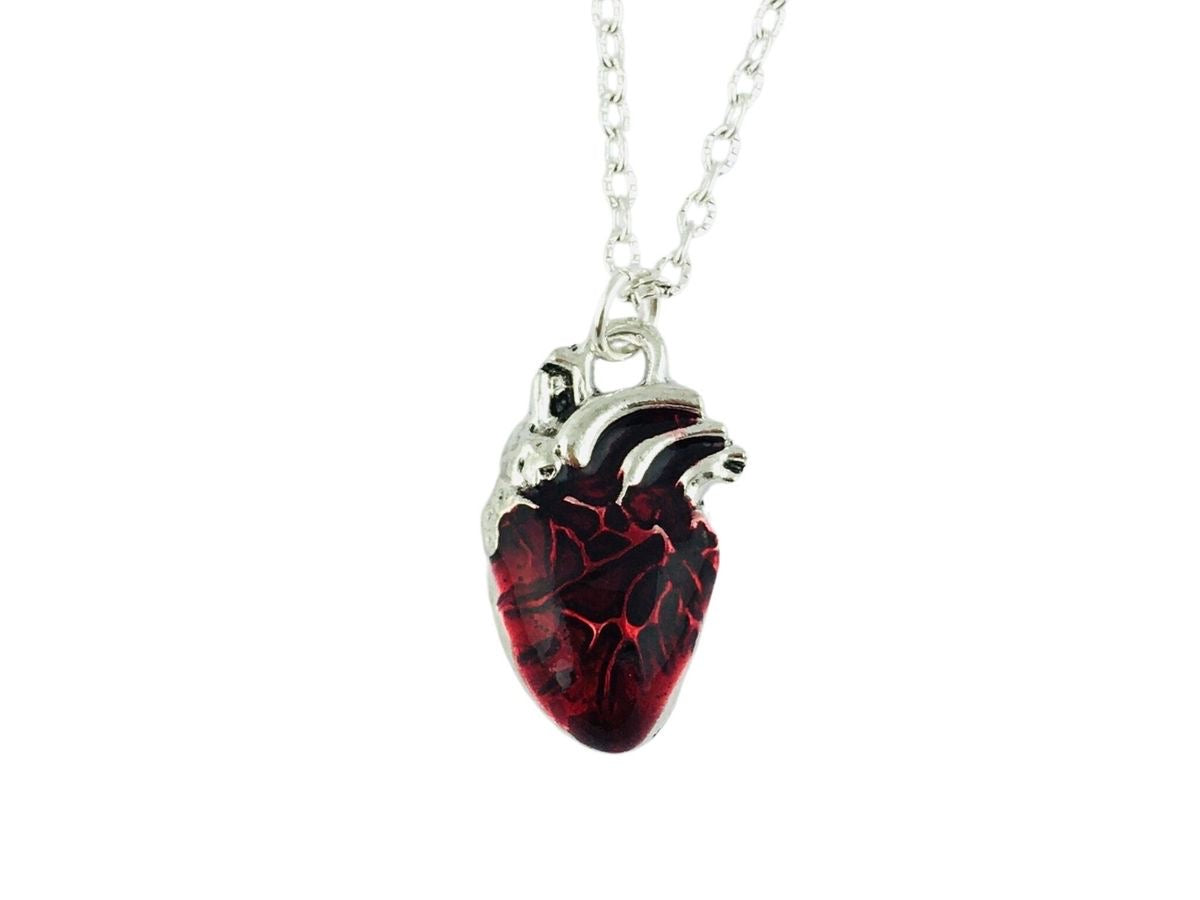 COLLAR CORAZÓN ANATÓMICO ROJO EN 3D UNISEX