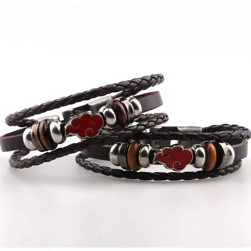 BRAZALETES ANIME ONE PIECE Y ATTACK ON TITAN LEATHER CUERO SINTÉTICO