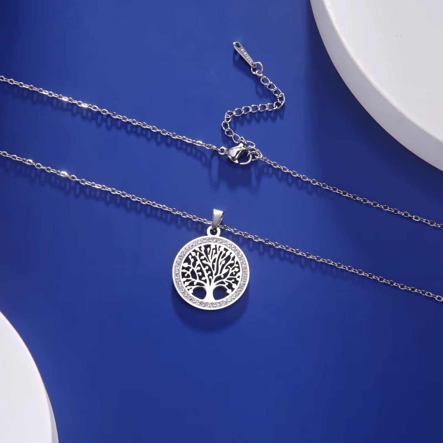 COLLAR ÁRBOL DE LA VIDA CRISTALES DE ZIRCONIA