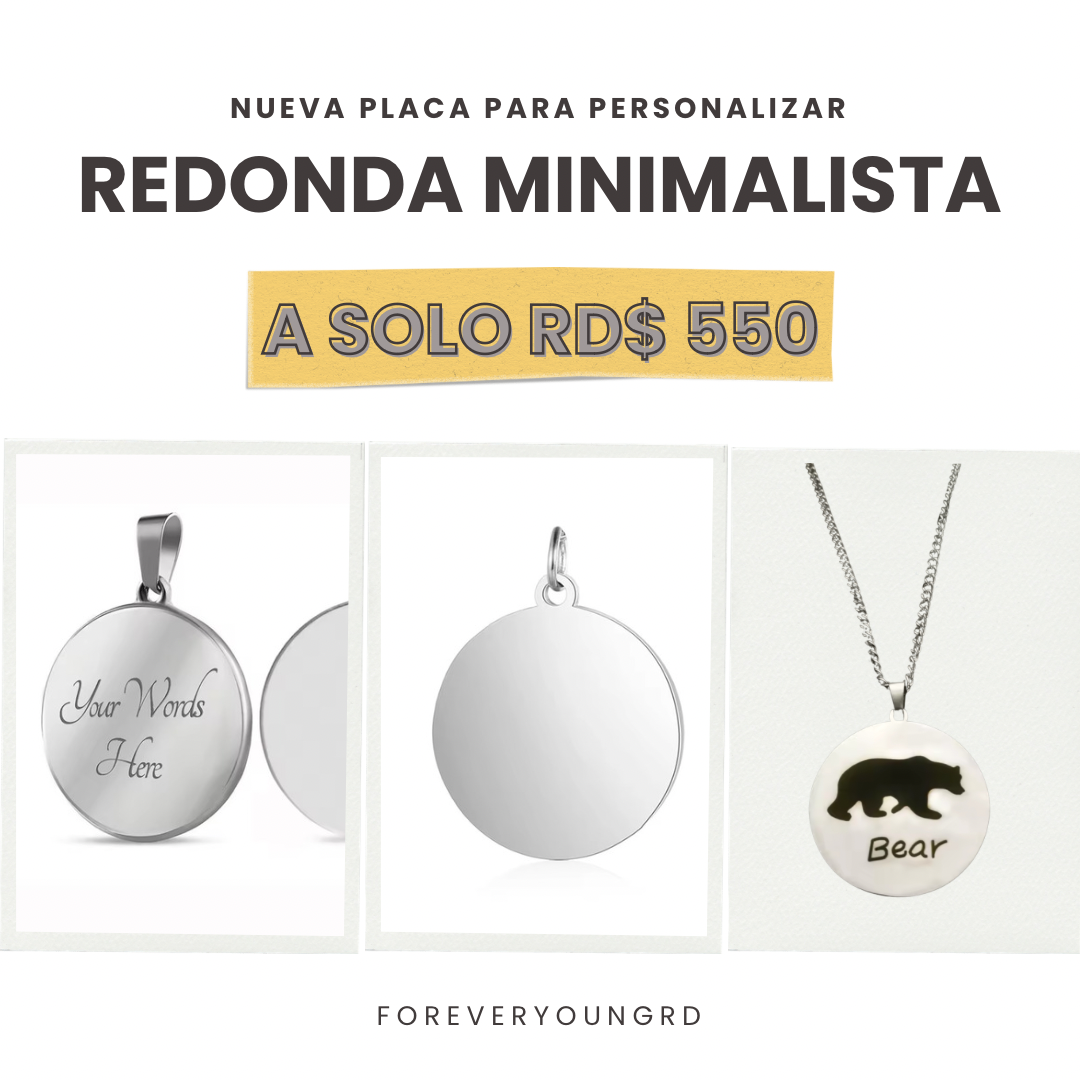 COLLAR CIRCULAR UNISEX PERSONALIZADO