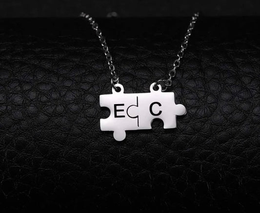 COLLAR ROMPECABEZA PUZZLE MINIMALISTA PERSONALIZABLE