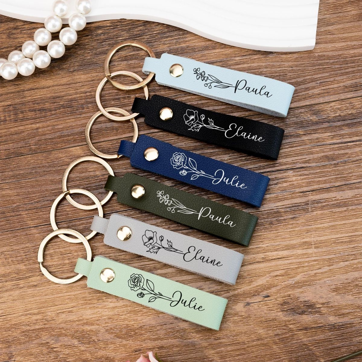 LLAVEROS EN LEATHER PERSONALIZADOS