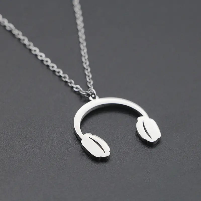 COLLAR AURICULARES DISEÑO MUSICAL UNISEX