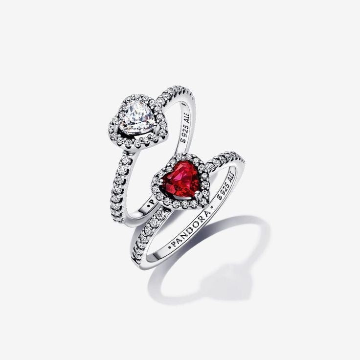 ANILLO CORAZÓN CRISTAL CIRCONITA MINIMALISTA ESTILO PANDORA