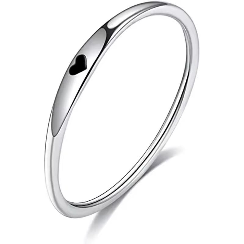 ANILLO FINO CORAZÓN LISO MINIMALISTA