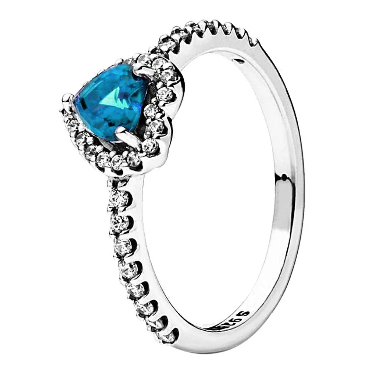 ANILLO CORAZÓN CRISTAL CIRCONITA MINIMALISTA ESTILO PANDORA