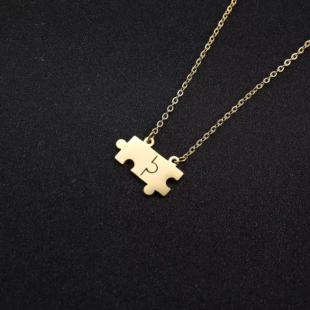 COLLAR ROMPECABEZA PUZZLE MINIMALISTA PERSONALIZABLE