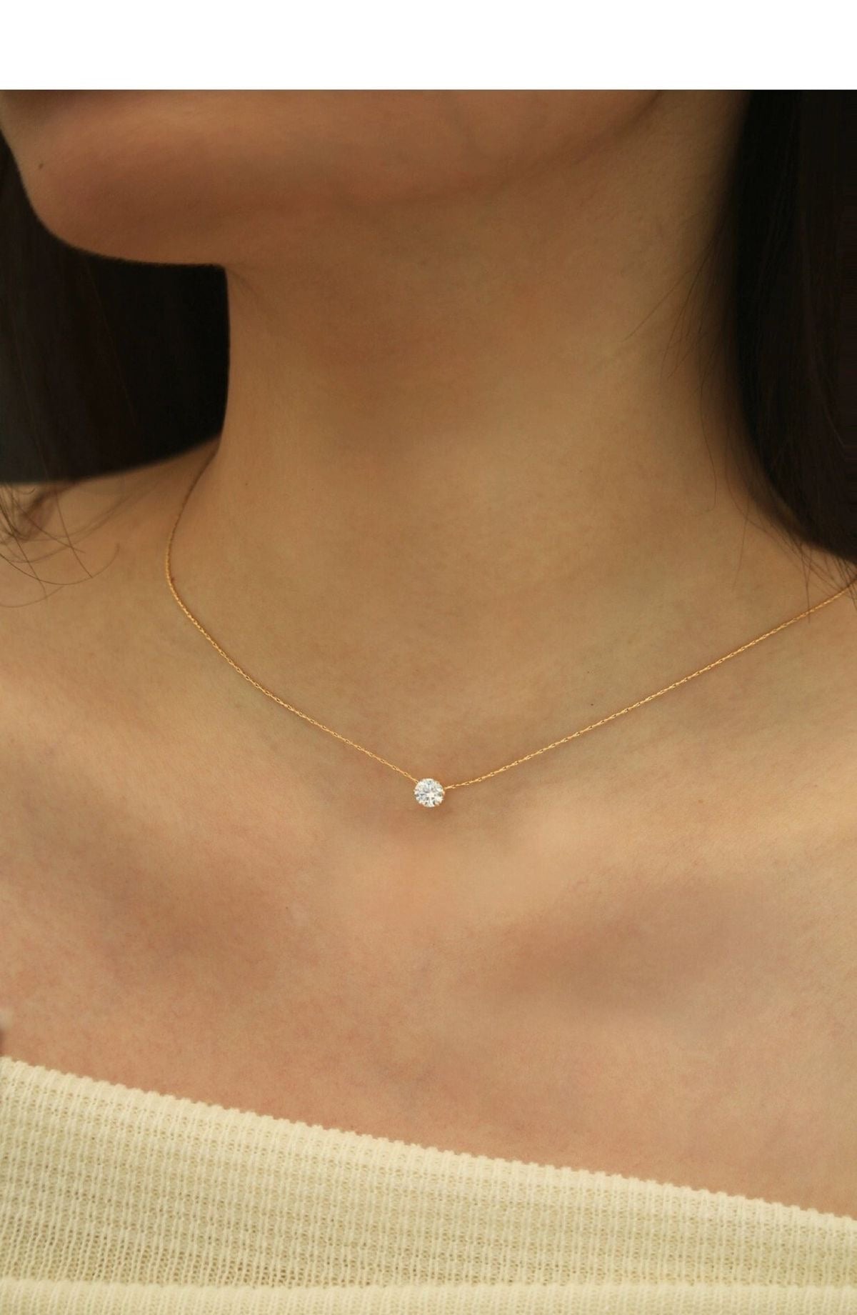 CADENA CHOCKER DELICADA CRISTAL MINIMALISTA