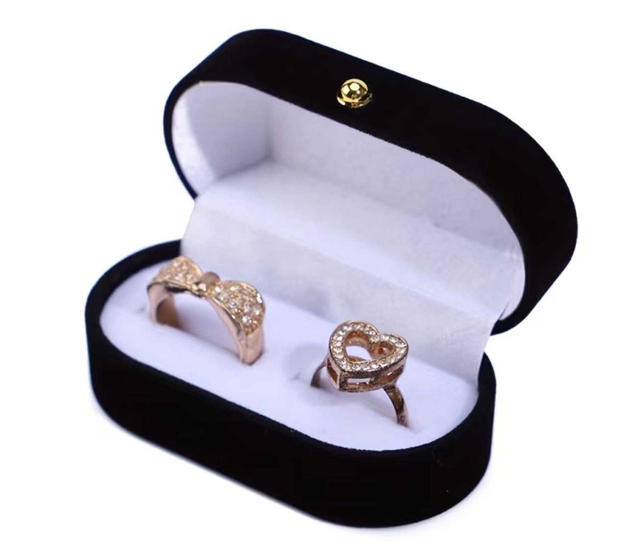 CAJA DE REGALO ANILLOS TERCIOPELO