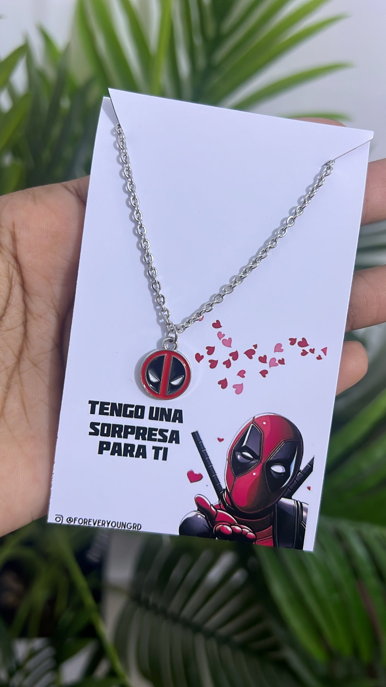 COLLAR DEADPOOL MARVEL UNISEX MINIMALISTA