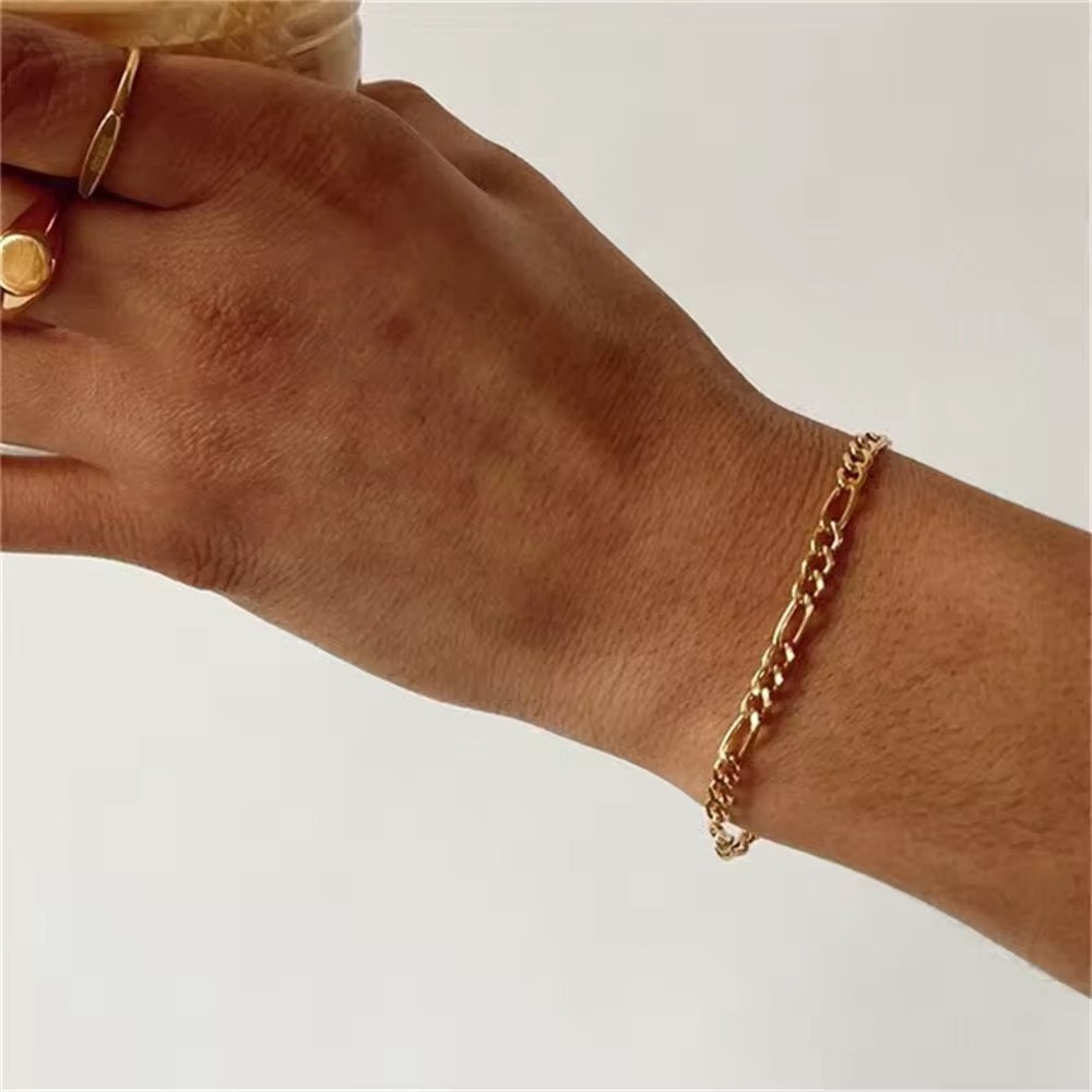 BRAZALETE CADENA ESTILO FUGARO MINIMALISTA