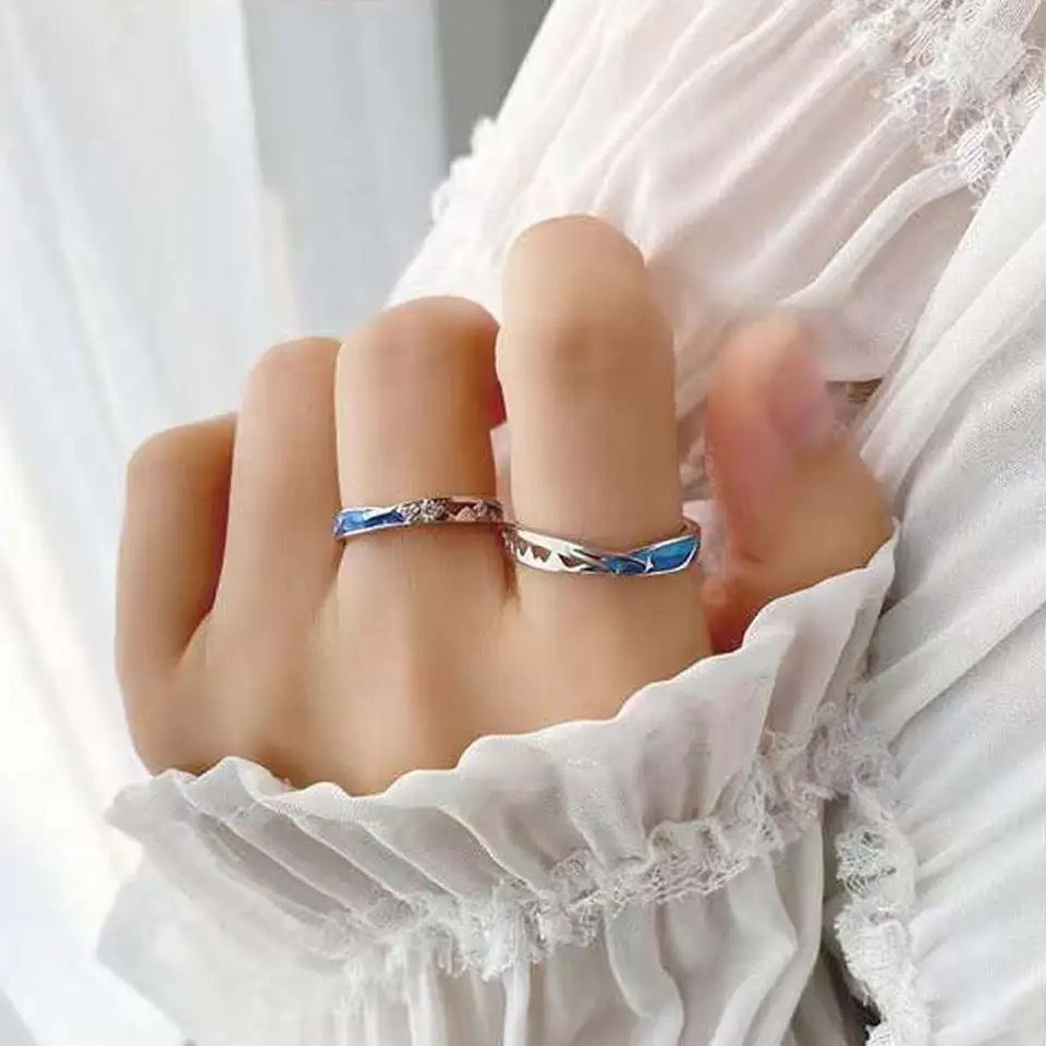 ANILLOS NOCHE ESTRELLADA DE VAN GOGH PROMESA
