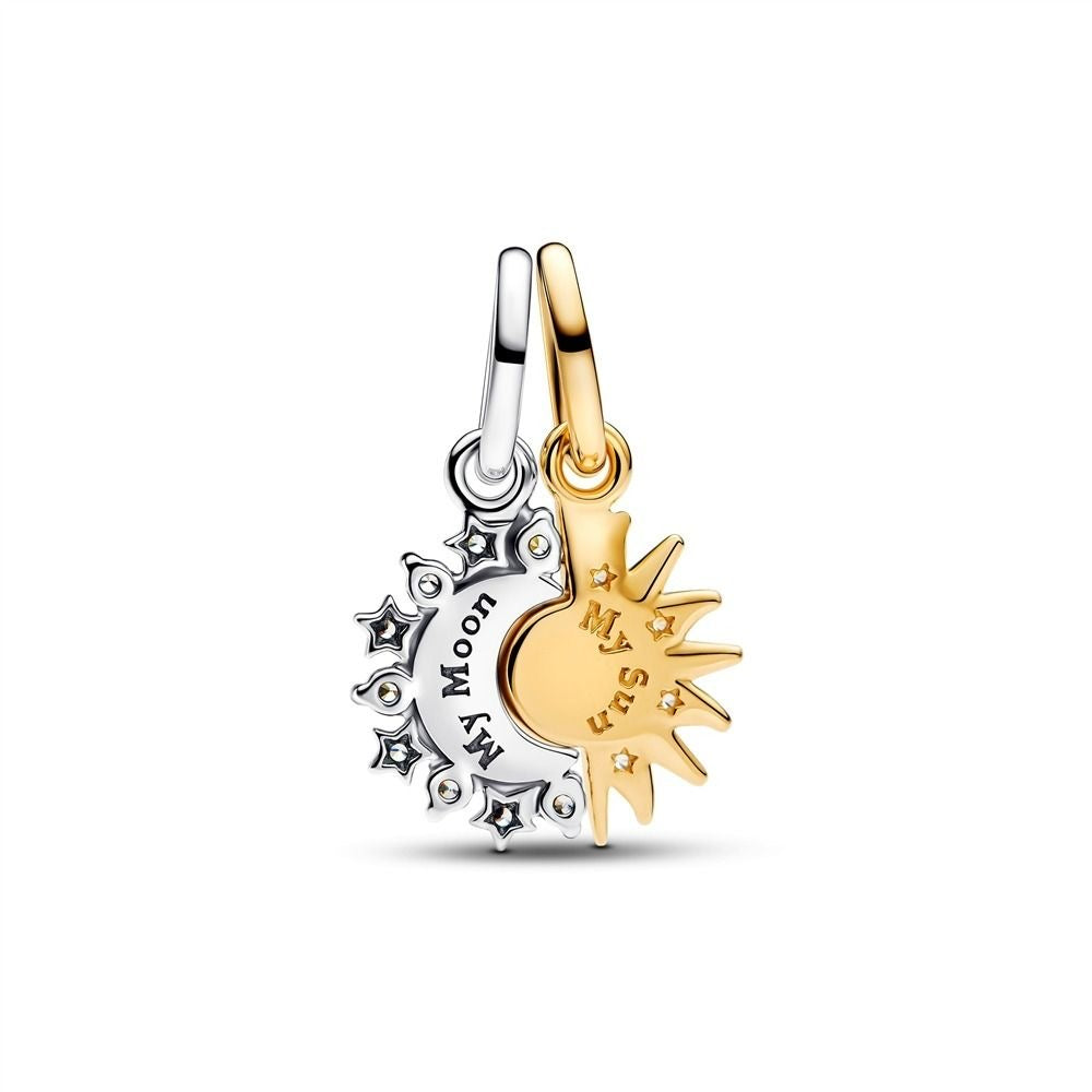 COLLARES PROMESA DIJES SOL & LUNA CELESTIAL CRISTALES DE CIRCONITA
