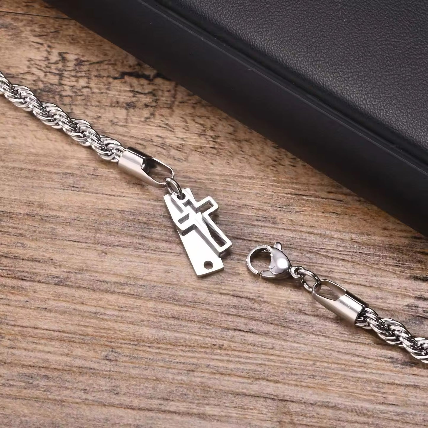 BRAZALETE ESTILO CUBANA ACERO INOXIDABLE ELEGANTE PERSONALIZABLE PLATEADOS
