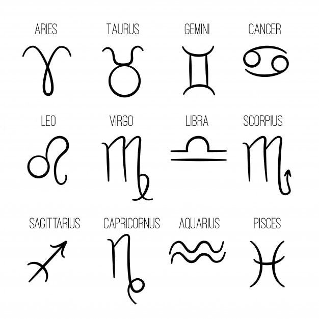 COLLAR SÍMBOLO SIGNO ZODIACAL MINIMALISTA