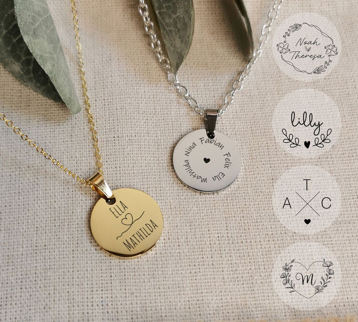 COLLAR CIRCULAR UNISEX PERSONALIZADO