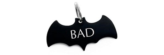 COLLAR/ LLAVERO ACERO INOXIDABLE BATMAN TAG DE MASCOTA