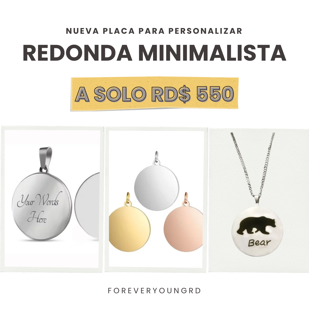 COLLAR CIRCULAR UNISEX PERSONALIZADO