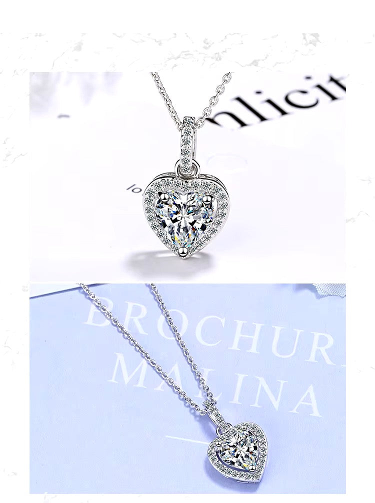 COLLAR FEMENINO CRISTALES DE ZIRCONIA MINIMALISTA