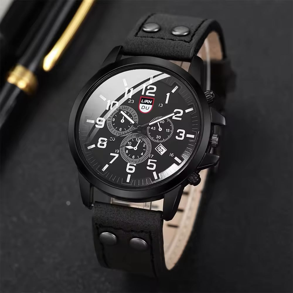 RELOJ PIEL SINTÉTICA MARRÓN SPORT