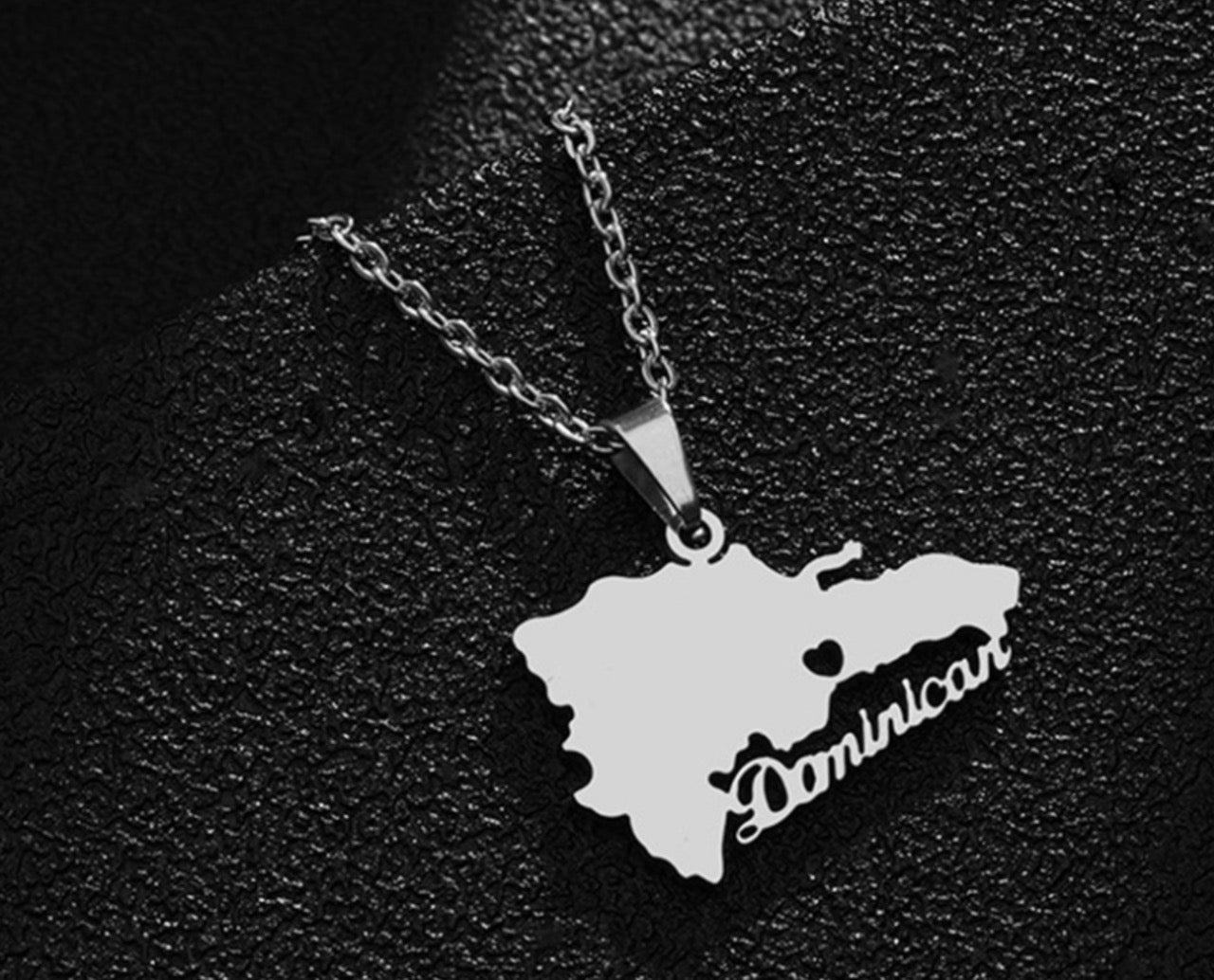 COLLAR MAPA DOMINICANO REPÚBLICA DOMINICANA
