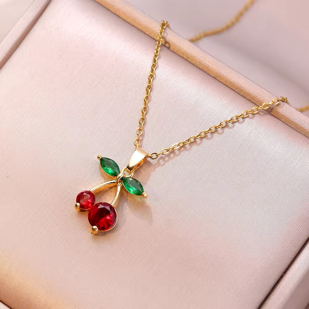 COLLAR CEREZA CHERRY MINIMALISTA