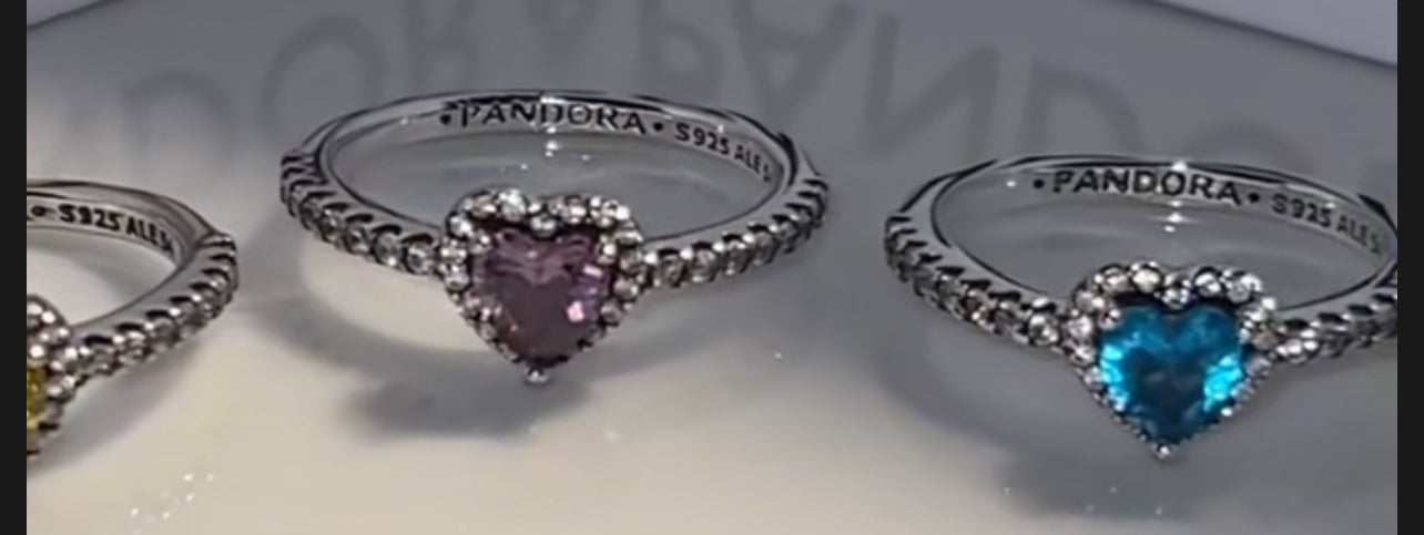 ANILLO CORAZÓN CRISTAL CIRCONITA MINIMALISTA ESTILO PANDORA