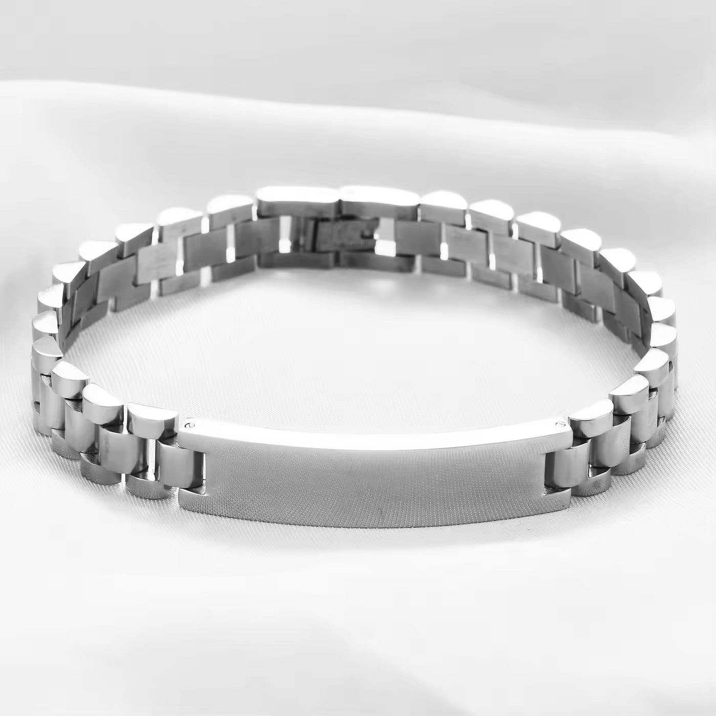BRAZALETES ELEGANTES EN ACERO INOXIDABLE SOLIDO PERSONALIZADOS