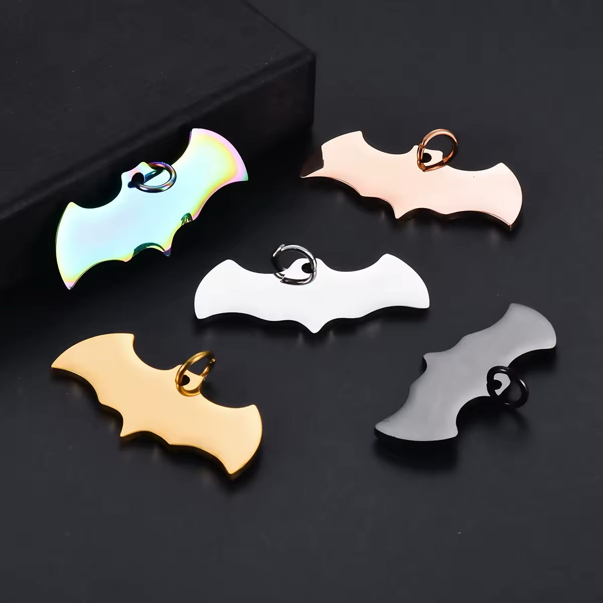 COLLAR/ LLAVERO ACERO INOXIDABLE BATMAN TAG DE MASCOTA