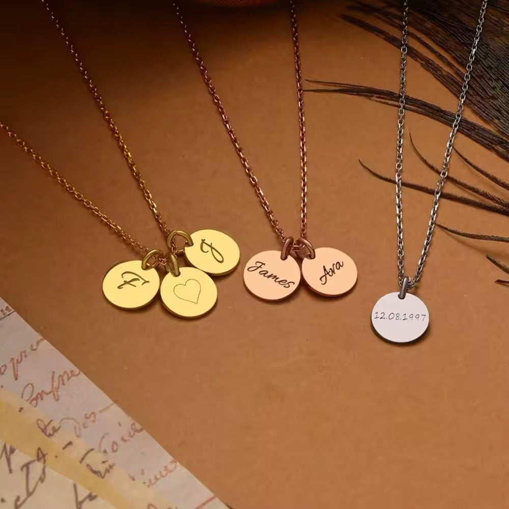 COLLAR DIJES CIRCULARES MINIMALISTAS PERSONALIZADOS