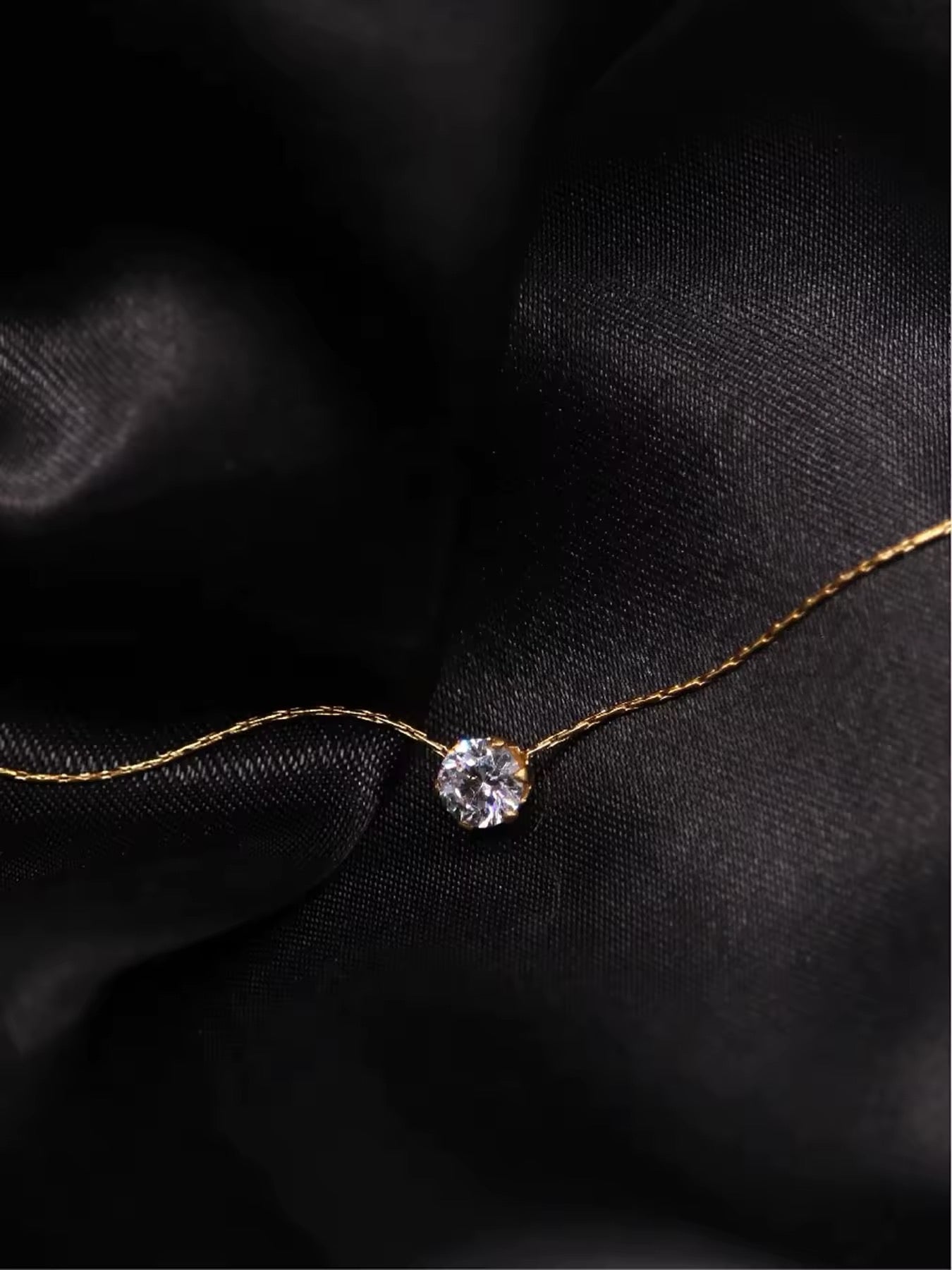 CADENA CHOCKER DELICADA CRISTAL MINIMALISTA