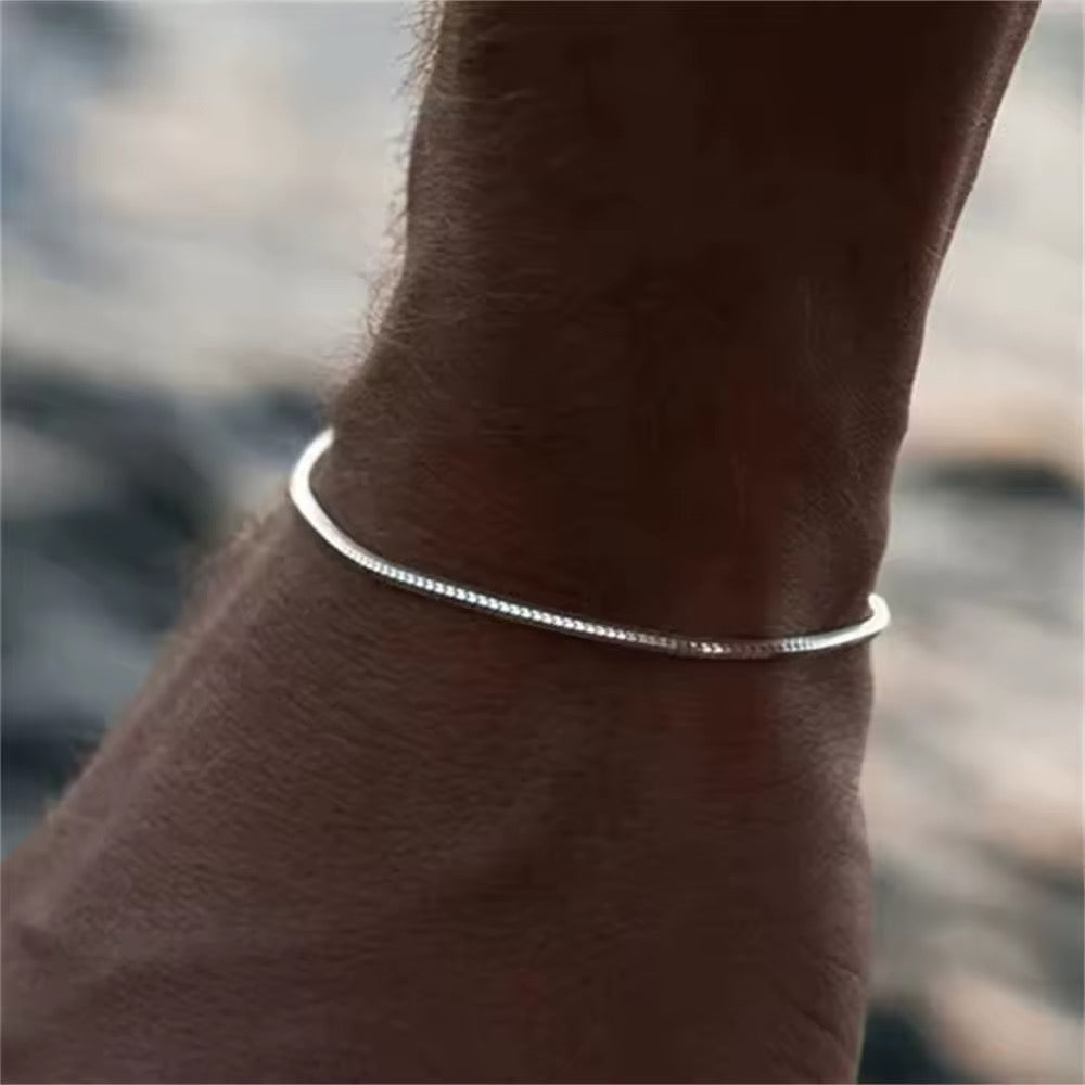 BRAZALETE ELEGANTE FINO MINIMALISTA ACERO