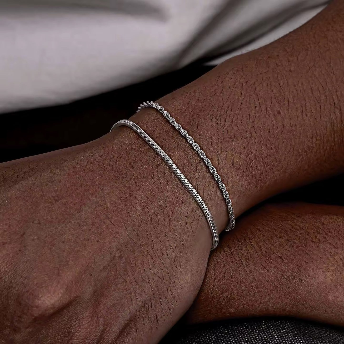 BRAZALETE ELEGANTE FINO MINIMALISTA ACERO