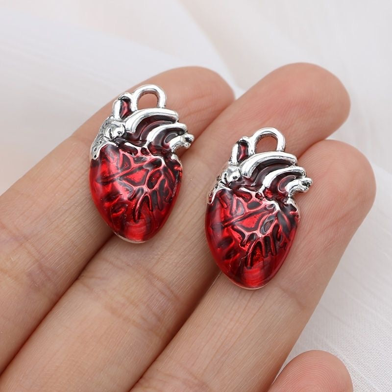 COLLAR CORAZÓN ANATÓMICO ROJO EN 3D UNISEX