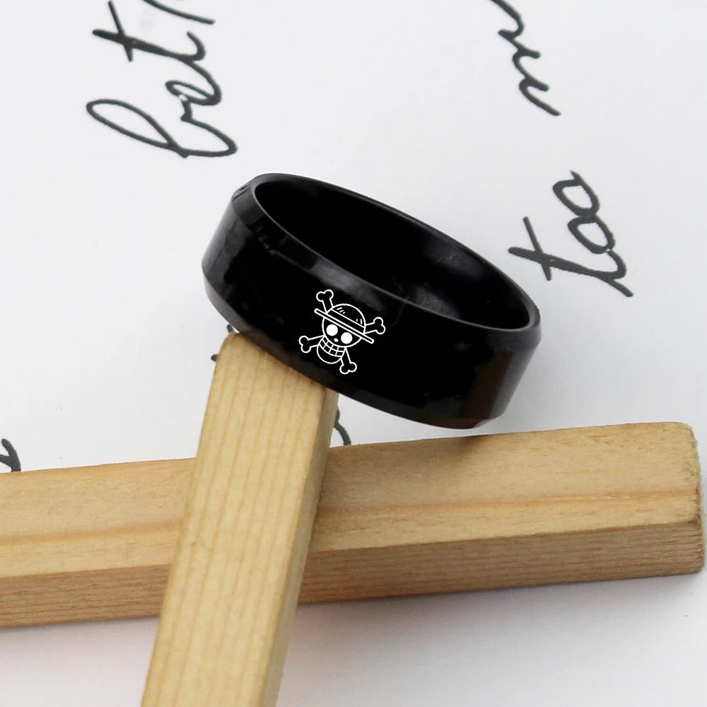 ANILLO ONE PIECE LUFFY  EN ACERO INOXIDABLE ANIME