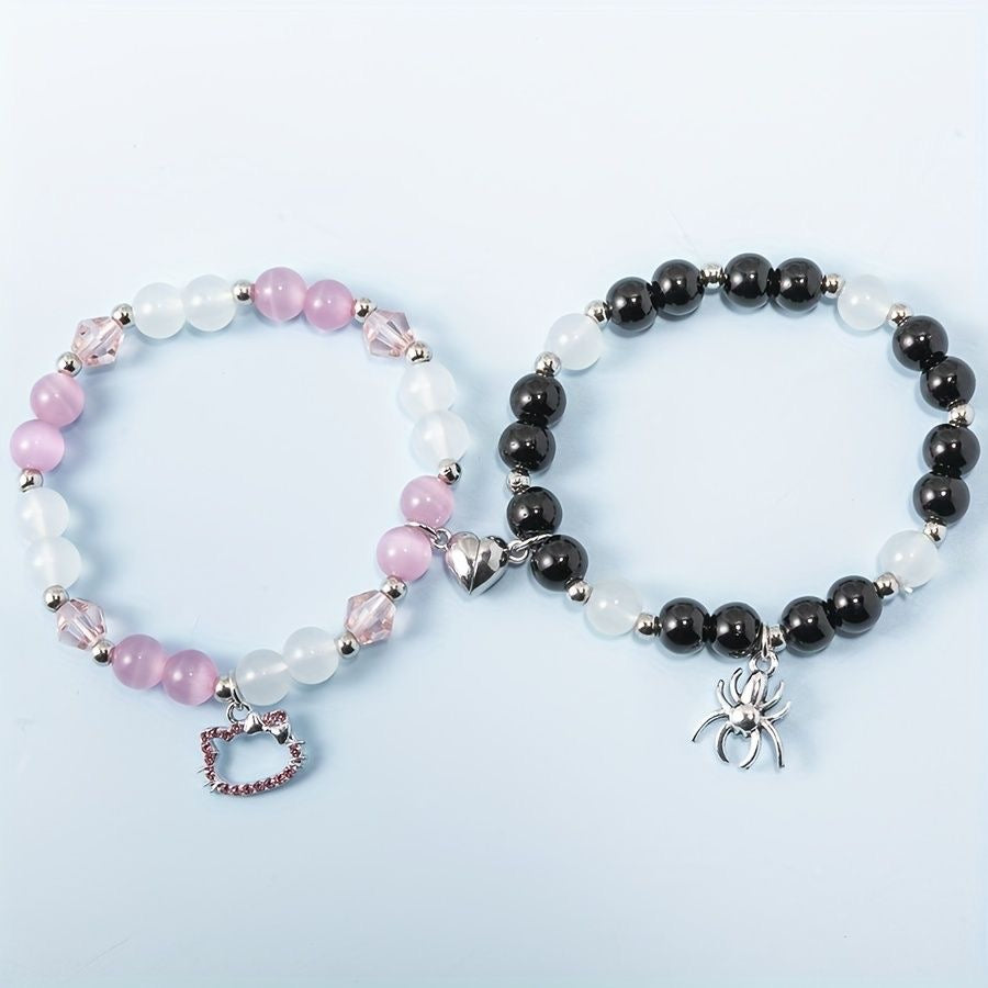 BRAZALETES HELLO KITTY * SPIDERMAN MAGNÉTICOS LOVE BFF