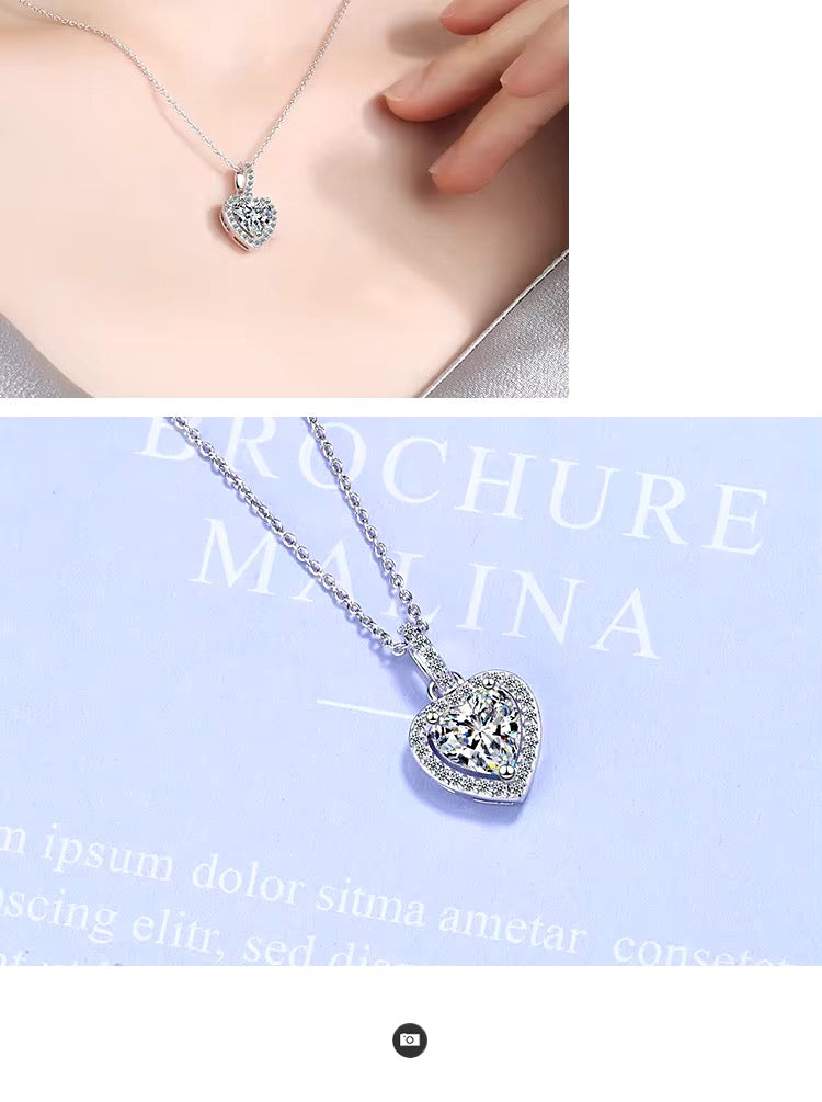 COLLAR FEMENINO CRISTALES DE ZIRCONIA MINIMALISTA