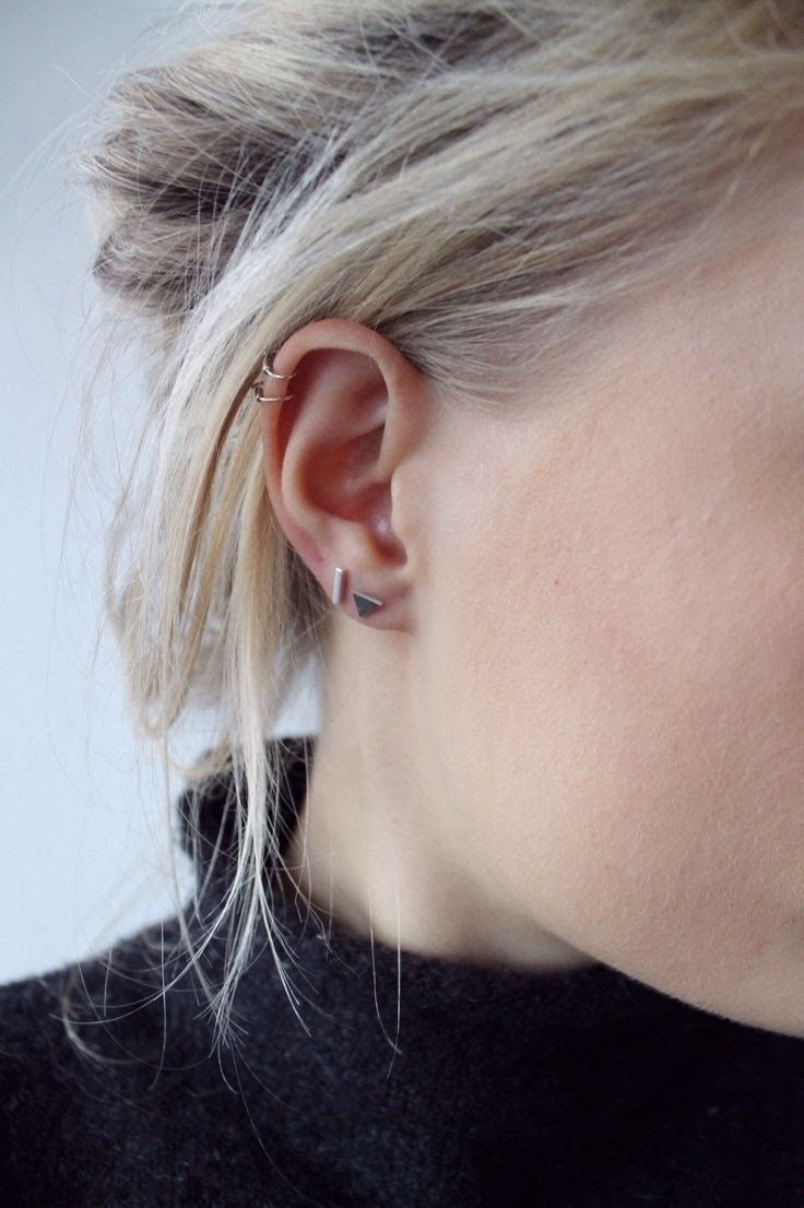 SET PIERCINGS FAKE STUD A PRESIÓN MINIMALISTAS ACERO INOXIDABLE