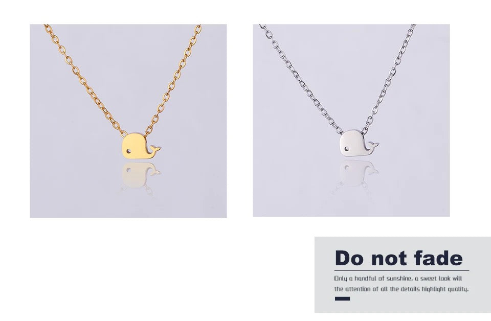 COLLAR DIJE BALLENA MINIMALISTA